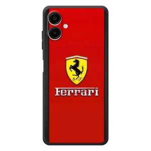 Силіконовий бампер з картинкою машини на Samsung Galaxy A08 (Ferrari Logo)