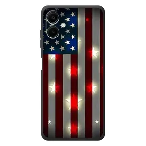 Чехол Флаг USA для Samsung Galaxy A08 (Флаг США 2)