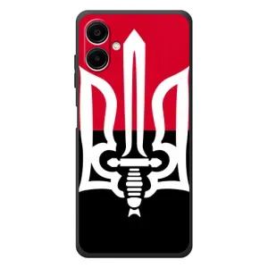 Чехлы УПА (Красно-Чёрный) на Samsung Galaxy A08 (Герб Украины)