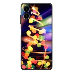 Чохол новорічна ялинка на Samsung Galaxy A08 (Гірлянди)