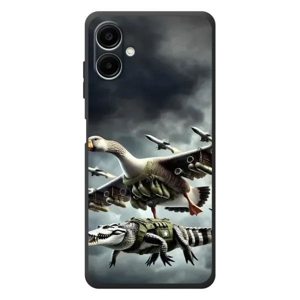 Чехол с рисунком «Гусини и крокодило» для Samsung Galaxy A08 Чехол с рисунком «Гусини и крокодило» для Samsung Galaxy A08