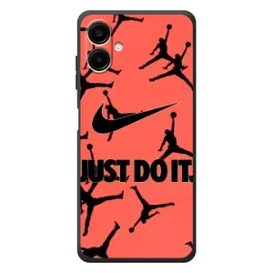 Силиконовый Чехол Nike Air Jordan на Самсунг Галакси А08 (Just Do It)