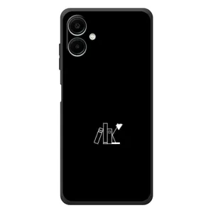 Чохол з картинками на чорному фоні для Samsung Galaxy A08 (Книжки)