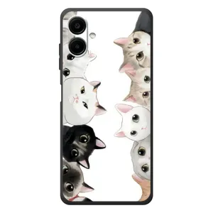 Силіконовий чохол з котиком для Samsung Galaxy A08 (Коти)