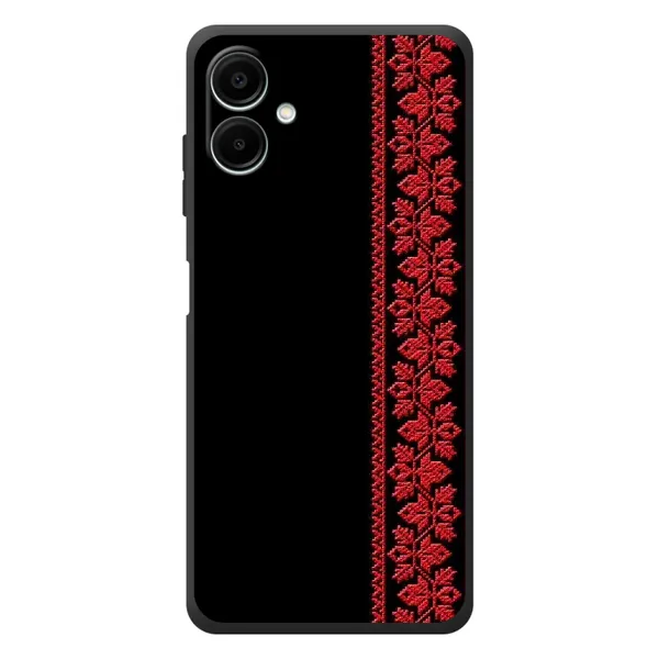 Чехол с рисунком «Красная Вышиванка» для Samsung Galaxy A08 Чехол с рисунком «Красная Вышиванка» для Samsung Galaxy A08