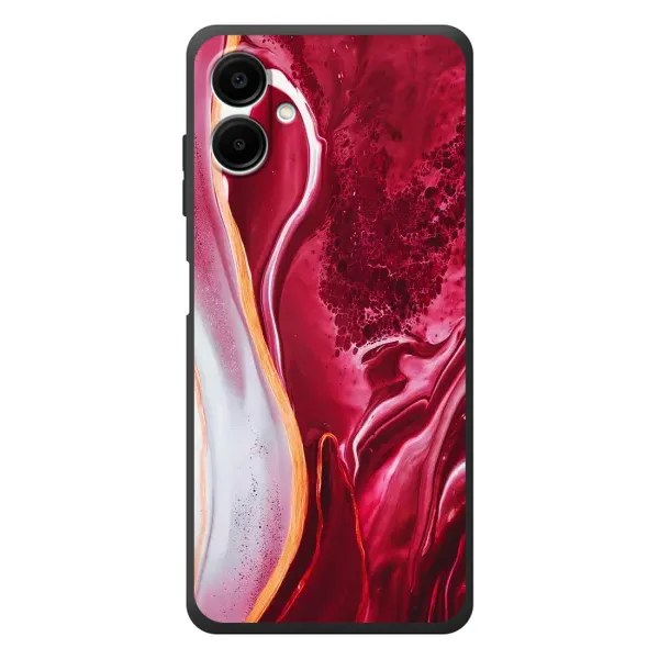 Чехол с рисунком «Красный мрамор» для Samsung Galaxy A08 Чехол с рисунком «Красный мрамор» для Samsung Galaxy A08