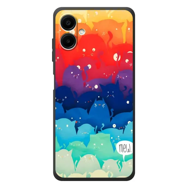 Чехол с рисунком «Mew» для Samsung Galaxy A08