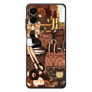 Чехол Стиль Louis Vuitton на Samsung Galaxy A08 (Мода Луи Виттон)