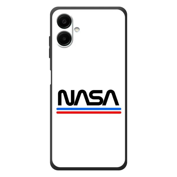 Чехол с рисунком «NASA на белом фоне» для Samsung Galaxy A08 Чехол с рисунком «NASA на белом фоне» для Samsung Galaxy A08