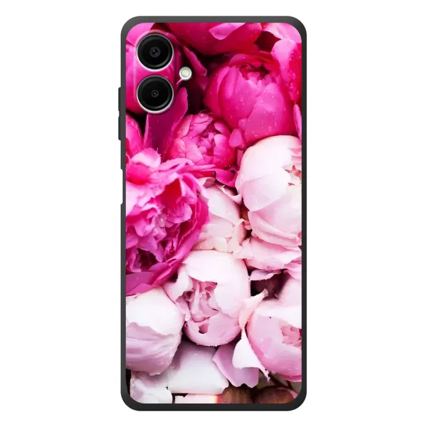 Чехол с рисунком «Пионы» для Samsung Galaxy A08 Чехол с рисунком «Пионы» для Samsung Galaxy A08