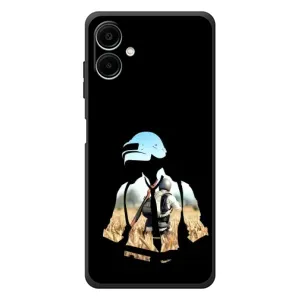 Силиконовый чехол с картинкой "Герой Pubg" на Samsung Galaxy A08 (Пубг мен)