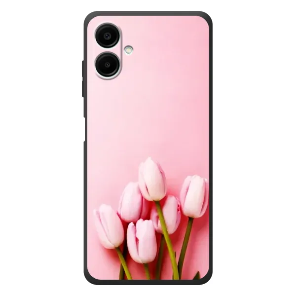 Чехол с рисунком «Розовые тюльпаны» для Samsung Galaxy A08 Чехол с рисунком «Розовые тюльпаны» для Samsung Galaxy A08