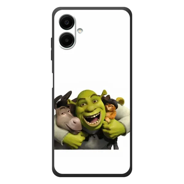 Чехол с рисунком «Шрек осел и кот» для Samsung Galaxy A08 Чехол с рисунком «Шрек осел и кот» для Samsung Galaxy A08