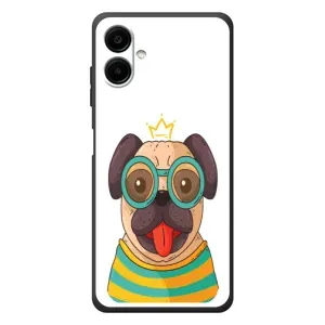 Бампер для Samsung Galaxy A08 с картинкой "Песики" (Собака Король)