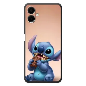 Чехол с рисунком Стич для Samsung Galaxy A08 (Стич с шоколадом)
