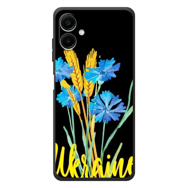 Чехол с рисунком «Ukraine в цветочках» для Samsung Galaxy A08 Чехол с рисунком «Ukraine в цветочках» для Samsung Galaxy A08
