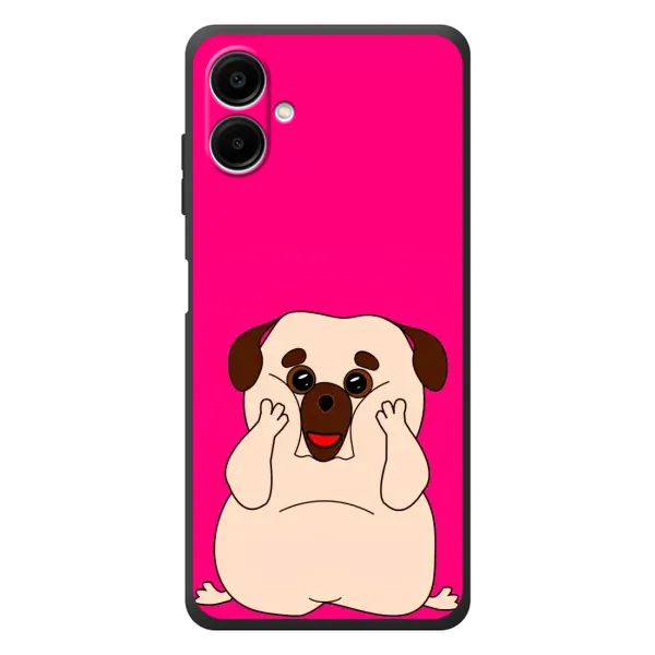 Чехол с рисунком «Веселый Мопсик» для Samsung Galaxy A08 Чехол с рисунком «Веселый Мопсик» для Samsung Galaxy A08