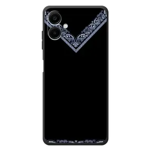 Силиконовый Чехол на Samsung Galaxy A08 (Воротник вышиванки)