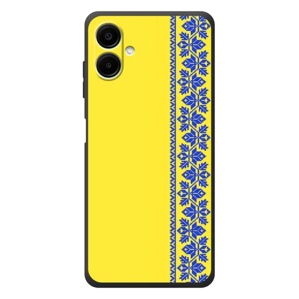 Чехол с рисунком «Вышиванка на желтом» для Samsung Galaxy A08 Чехол с рисунком «Вышиванка на желтом» для Samsung Galaxy A08