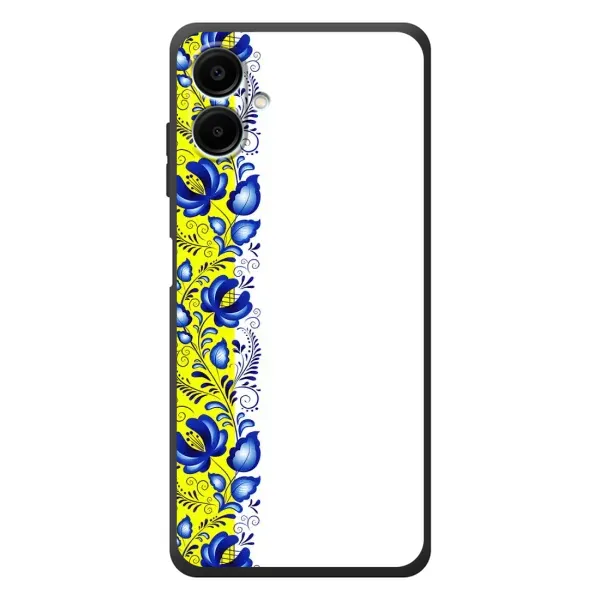 Чехол с рисунком «Желто-синяя вышиванка» для Samsung Galaxy A08