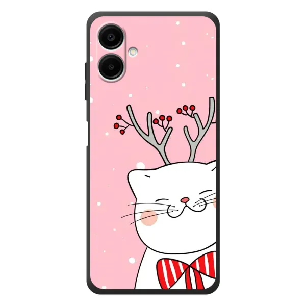 Чехол с рисунком «Зимний кот» для Samsung Galaxy A08 Чехол с рисунком «Зимний кот» для Samsung Galaxy A08
