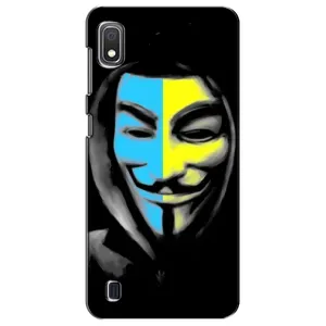 Чехол с Украинской символикой на Самсунг Галакси А10 2019 (Анонимус патриот)