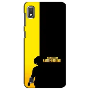 Чехол (TPU) с картинкой "Лого Пабг" на Самсунг Галакси А10 2019 (Battlegrounds)