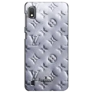 Текстурный Чехол Louis Vuitton для Самсунг Галакси А10 2019 (Белый ЛВ)