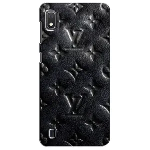 Текстурный Чехол Louis Vuitton для Самсунг Галакси А10 2019 (Черный ЛВ)