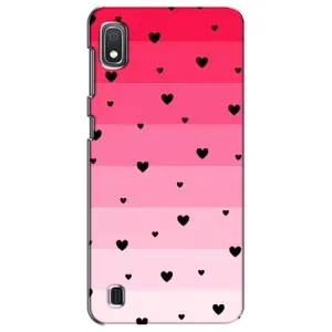 Чехлы с тематикой "Маленькие Сердечки" на Samsung Galaxy A10 2019 (A105F) (Чорные сердечки)
