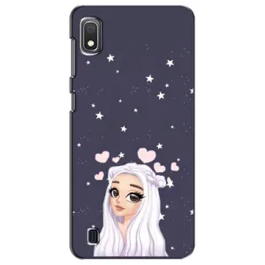 Чехол Стильные девушки на Samsung Galaxy A10 2019 (A105F) (Девушка и сердечки)
