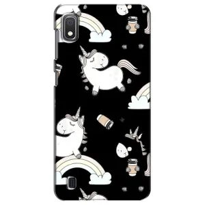 Чехол Unicorn на Samsung Galaxy A10 2019 (A105F) (Единорог с кофе)