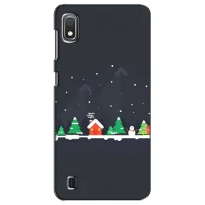 Силиконовый бампер на рождество для Samsung Galaxy A10 2019 (A105F) (Город зимний)
