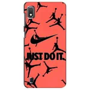 Силиконовый Чехол Nike Air Jordan на Самсунг Галакси А10 2019 (Just Do It)