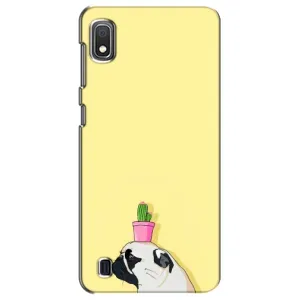 Бампер для Samsung Galaxy A10 2019 (A105F) с картинкой "Песики" (Кактус на голове)