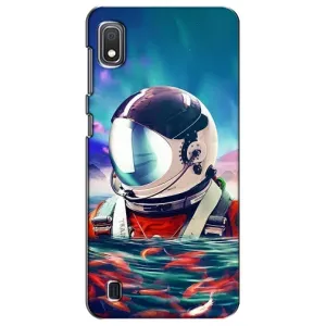 Силіконовый Чохол з принтом "Космонавти" на Samsung Galaxy A10 2019 (A105F) (Космонавт у воді)