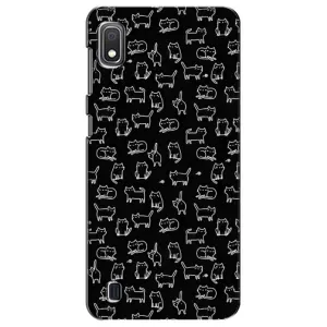 Чехол на тематику: Коты для Samsung Galaxy A10 2019 (A105F) (Котики на черном)