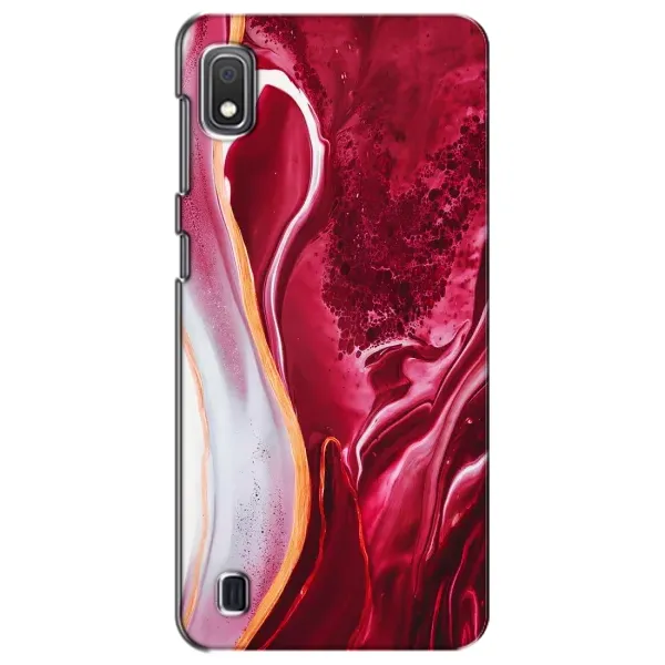 Чехол с рисунком «Красный мрамор» для Samsung Galaxy A10 2019 (A105F)