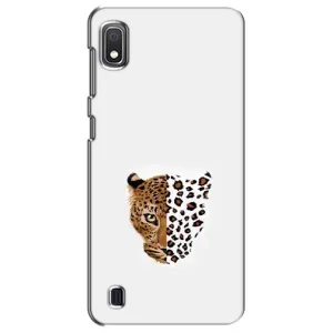 Чохол з леопардовим принтом на Samsung Galaxy A10 2019 (A105F) (Леопард на білому)