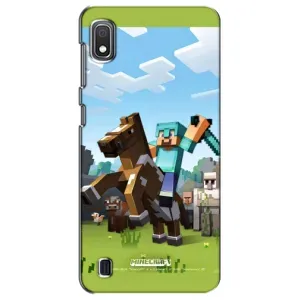Чохли для Samsung Galaxy A10 2019 (A105F) (Персонажі МайнКрафт) (На коні)
