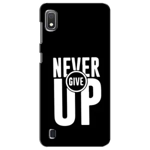 Силиконовый Чехол на Samsung Galaxy A10 2019 (A105F) с картинкой Nike (Never Give UP)