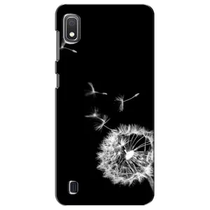 Силиконовый Чехол с одуванчиками на Samsung Galaxy A10 2019 (A105F) (Одуванчик на чёрном)