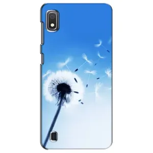 Силиконовый Чехол с одуванчиками на Samsung Galaxy A10 2019 (A105F) (Одуванчик на голубом)