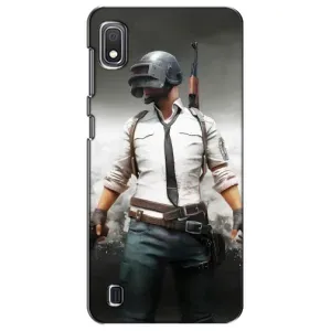 Силиконовый чехол с картинкой "Герой Pubg" на Samsung Galaxy A10 2019 (A105F) (Пабг)