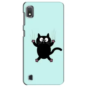 Силиконовый чехол с котиком для Samsung Galaxy A10 2019 (A105F) (Падающий кот)
