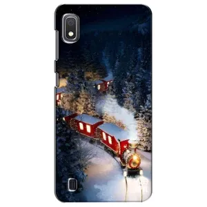 Силиконовый бампер на рождество для Samsung Galaxy A10 2019 (A105F) (Поезд)