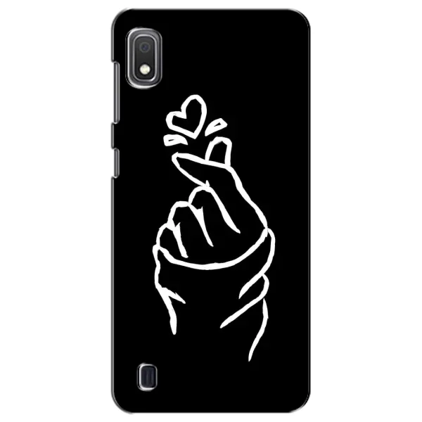 Чехол с рисунком «Сердце на черном» для Samsung Galaxy A10 2019 (A105F)