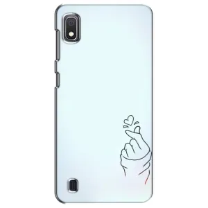 Чехлы (Знак сердечка) на Samsung Galaxy A10 2019 (A105F) (Сердце на голубом)