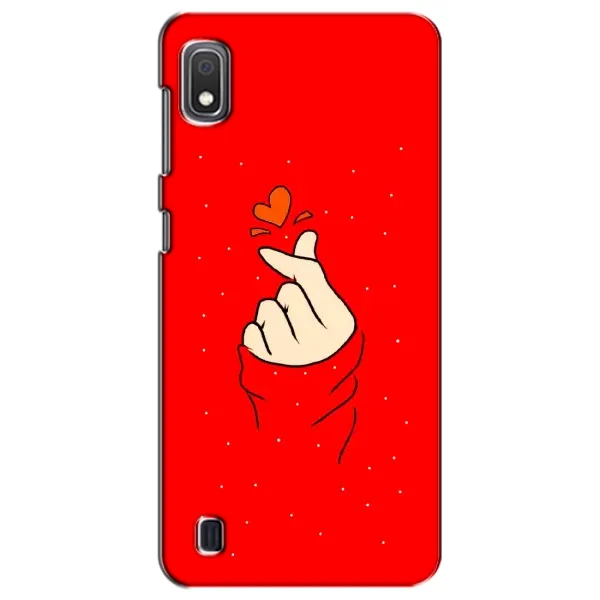 Чехол с рисунком «Сердце на красном» для Samsung Galaxy A10 2019 (A105F)