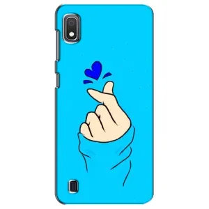 Чехлы (Знак сердечка) на Samsung Galaxy A10 2019 (A105F) (Сердце на синем)